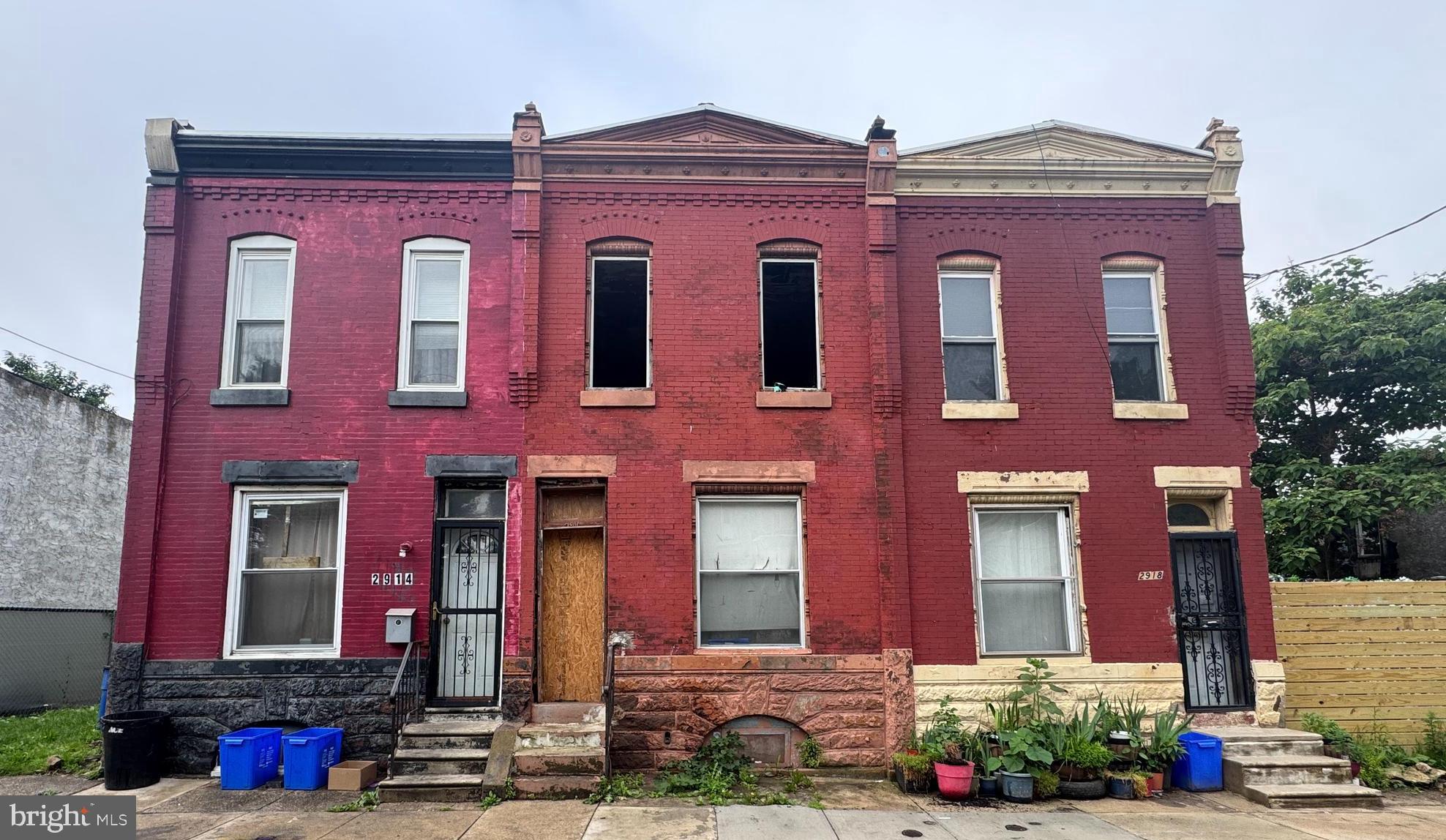 Investor special! This 3-bedroom, 1-bath townhouse in the heart of Philadelphia is being sold strictly AS-IS with no repairs or warranties. The property requires a full renovation and cleanup—buyer will be responsible for all debris removal and restoring the home to livable condition. Featuring a solid brick exterior and approximately 908 square feet of interior space, this 2-story rowhome offers significant upside for the right buyer. Whether you're a contractor, investor, or rehab specialist, this is a prime opportunity to revitalize a property in a growing area. Bring your vision and flashlight—this one needs work, but the potential is there. Use caution - property is in  AS-IS condition