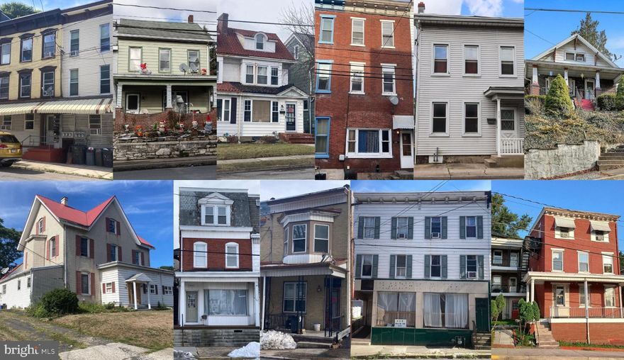 Large Investor Portfolio in Pottsville & Schuylkill Haven, PA.   29 Units.  13 parcels.  Strong cash flow with potential for much more.  Great oppurtunity for both flipping or buy & hold.  Call for more info!