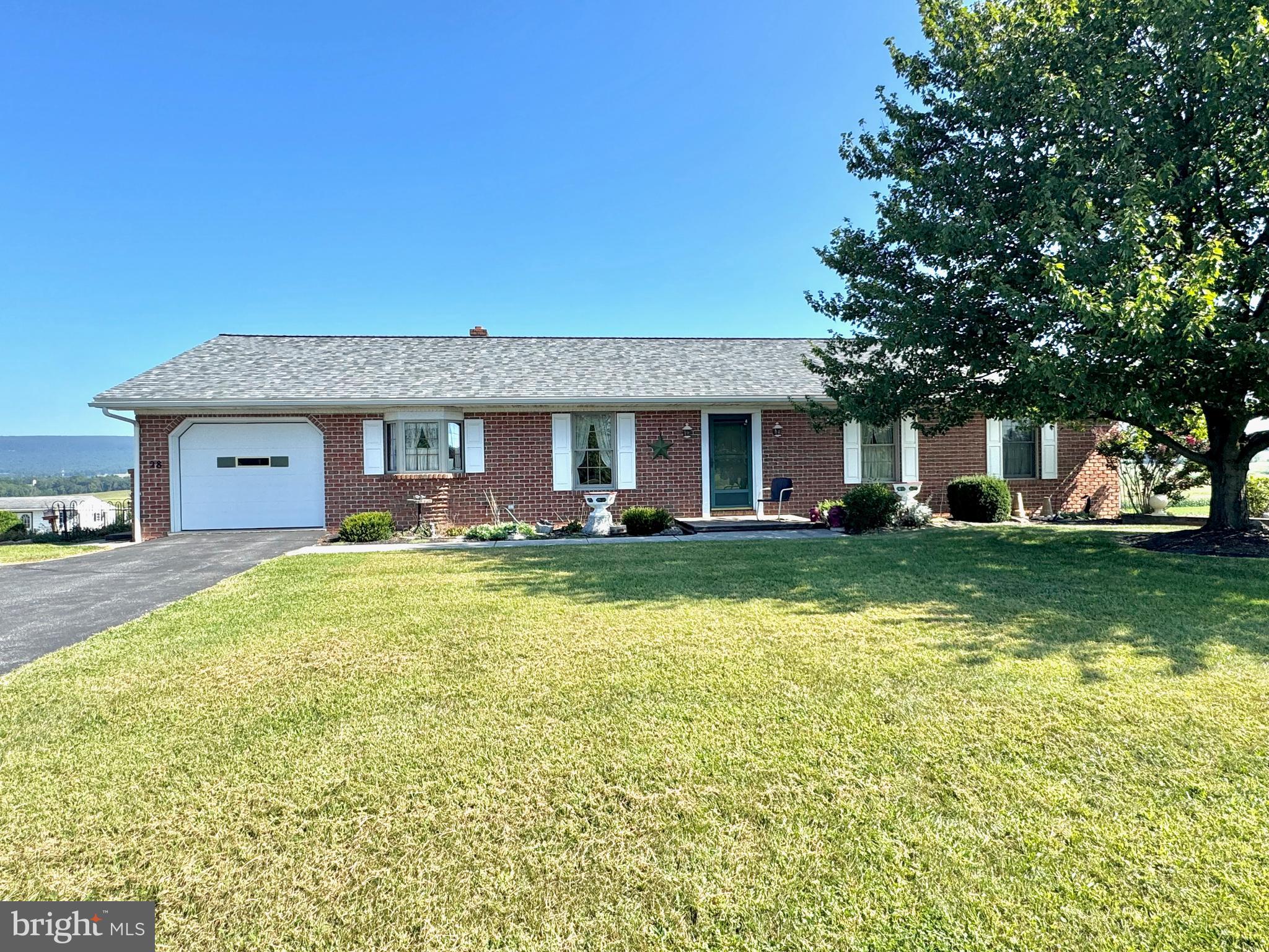 PUBLIC AUCTION to be held ON-SITE Tuesday September 23rd at 5PM! WAY more then meets the eye! This Tulpehocken SD Ranch home has views for MILES! As you enter into the foyer, you will turn left into the formal dining area. From here, the kitchen is next. It boasts a cherry kitchen with all of the cabinet and counter space you need! From here, over to the living room and then a full bath/laundry room followed by a sunroom in the back of the property. Once you see the views from here, you will never want to leave! Completing the main level is a Primary Bedroom with walk in closet, a second full bath as well as two more nicely sized bedrooms. Now down to the walk out, lower level. Here you will see a family room, rec room with book shelves, large workshop/storage space AND a true in-laws quarters or simply additional living space. This area has its own entrance, sitting area, kitchen, laundry and bedroom (with walk in closet)! The property also has 4 garages. One on the main level, one around the back into the lower level and a detached 2 car garage in the back. There is also a shed, oh and did I mention the view :) NEW Roof too! This is one you DON'T want to miss! Kleinfelter's Auction Terms - 10% Down Day of Sale. Buyer to pay for the Deed Prep, Both Sides of Transfer Tax and a 10% Buyers Premium. Being Sold AS-IS. Please call to schedule your showing today!