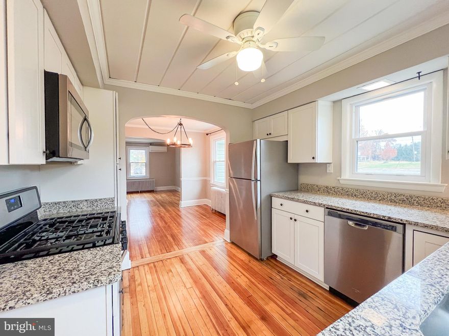 Welcome to 213 E Chatsworth Ave, a charming and beautifully updated Cape Cod available for rent in the heart of Reisterstown, just steps from Main Street and the historic Glyndon community. This home features 3 bedrooms and 2.5 bathrooms, offering comfort and style throughout. The updated kitchen (2019) includes white shaker cabinets, granite countertops, and stainless steel appliances. Enjoy hardwood floors on the main level, and abundant natural light throughout. Enjoy added peace of mind with a full security system Equipment which is included for tenant use — simply activate monitoring with monitoring company. A great commuter location close to 795, Rt 30, 140, and 695. 

Outside, the large paved driveway provides plenty of parking, along with a detached 2-car garage ideal for vehicles, a workshop, or extra storage. The partially fenced yard offers privacy while you relax and enjoy the landscaped grounds, stone walkways, and hardscaping. The unfinished basement provides additional storage space, laundry area, and walkout steps with Bilco doors. Pets considered on a case-by-case basis. Come take a stroll through this lovely neighborhood and see everything this home has to offer!