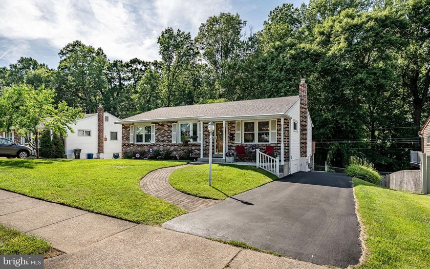 Not your ordinary ranch home at  630 S Central Blvd which boast of a unique lower level living quarters.  The residence starting with custom brick paver walkway into a very well maintained home with many updates.    The welcoming entrance into the foyer leading to cozy  living room with fireplace, large dining room, sun drenched  eat in kitchen with sliders to spacious deck (with awning)for outdoor living & entertaining.  Also on main level is the Primary bedroom with a  custom finished bathroom along with  2 more generous bedrooms and updated hall bathroom.
Lower level is quite the surprise having a generous family room, 2 bedrooms, full bath and kitchen!  A private entrance from outside plus sliders to beautiful patio.   This beautiful home is in lovely, quiet neighborhood within minutes of major highways and located in the desirable Marple School District. Not often a home like this comes on the market... great opportunity for multi generational living situation.