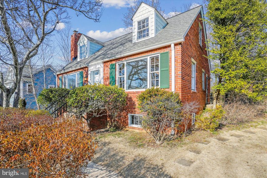 Finally....a beautifully updated brick Cape Cod style home in Wyngate with 4 bedrooms, 2 full baths, a family room/sunroom addition (14'X18'8")  with separate split system HVAC, and a finished lower level!  Pristine condition (interior & exterior painting just completed) and ready for its new owners to move right in!  Living room w/wood-burning fireplace, separate dining room, updated kitchen (new flooring, white cabinetry & granite tops, newer appliances & water filtration system at sink), 3rd bedroom/den & the family room addition w/cathedral ceiling and exit door to the oversized terrace and wonderful fenced-in backyard.  Upstairs has the primary bedroom, updated hall bath, and the 2nd bedroom.  The lower level has a huge recreation room (with finished stained concrete flooring), the 4th bedroom with new flooring, and the utility/storage/laundry room with an exit door/stairs to the side yard.  Additional amenities/upgrades include hardwood flooring, electrical "heavy up" panel (2024), stainless steel chimney liner (2021), newer Bryant gas heat & electric central air system (2021), gutters & downspouts (2021), architectural shingle roof (2016), water heater (2016) and more!!  Plenty of street parking.  Don't miss out on this fabulous opportunity to live in Wyngate!  Open Houses: Friday, 3/7, 5-7pm, Saturday, 3/8 & Sunday, 3/9, 1-3pm.