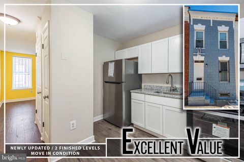 Townhouse For Sale - 1737 N Dallas Street<br/> BALTIMORE, MD 21213