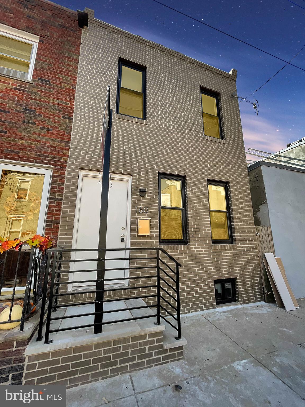 Low traveled street in Pennsport, this 2 bed, 1 bath has numerous upgrades and updated this past year. New brick front, bathroom, HVAC, Central Air, stainless appliances, quartz countertops, vinyl wood look flooring, Carrera porcelain on bath walls and floors. Eat-in kitchen, directly accessing the blocked in back yard. Washer and Dryer and laundry sink located in the brightly painted basement with plenty of storage or finish to a playroom, den or office. Good amount of storage. Easy access to Target, Shop Rite, Restaurants, pubs and numerous bus routes. Availability: Immediately. Convenient neighborhood .