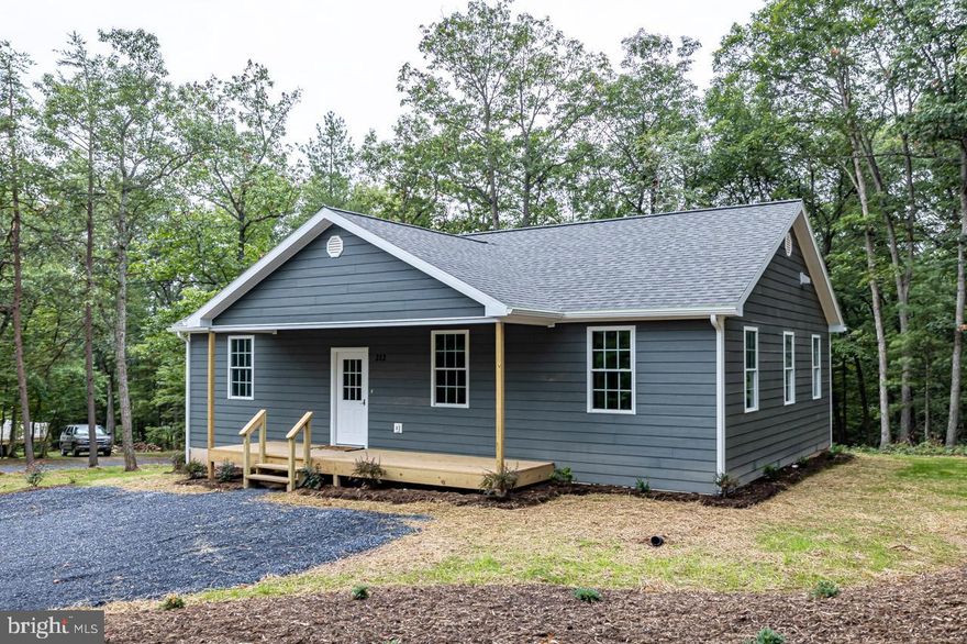 NEW CONSTRUCTION, 3 bedroom, 2 full bath rancher on .35 of an acre.  Beautiful plank flooring in the open kitchen and living areas.  Stainless steel appliances and granite counter tops on custom cabinetry.  9 foot ceilings give an open and spacious feeling.  Primary bedroom consists of primary bathroom and walk in closet.  Carpet in all 3 bedrooms.  Large front porch and rear deck great for entertaining.  Large crawl space that can be used for storage.  Minutes to Bryce Resort.    COME SEE TODAY!