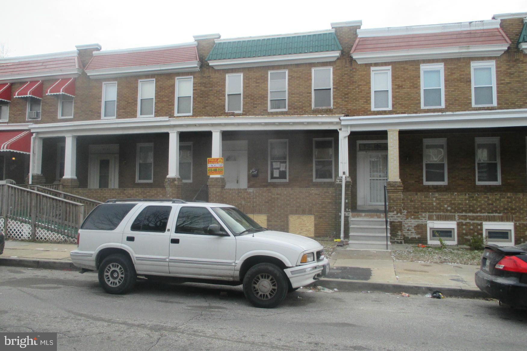 PUBLIC ONSITE AUCTION: Mon. April 3, 2017 @ 11:50AM. List Price is Suggested Opening Bid Only. 2Story Porchfront Townhome in Belair-Edison. Property is Vacant. 3BR/1BA. Partially Finished Basement. Agents Register Your Clients.