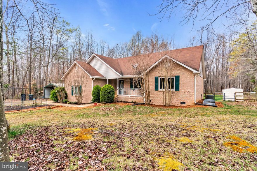 This home sits on 3.3 acres.  The owners installed new flooring in the bedrooms, office/bedroom,  and kitchen.  Freshly painted,  new HVAC system recently installed.   You sit on your deck overlooking your 3.3 acre lot.