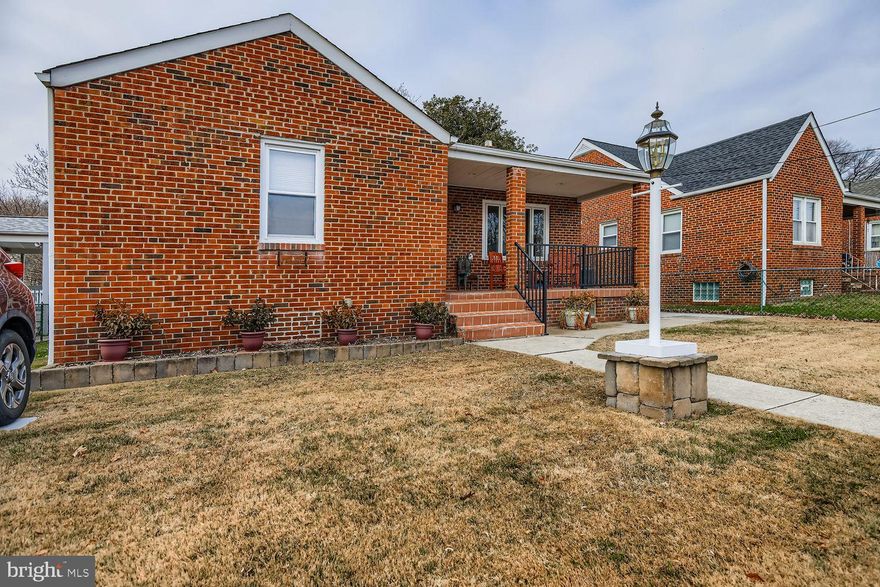 Hurry to this  awesome 2 bedroom, 2.5 bathroom Rancher with a full basement in Eastern Heights, Baltimore County!
Located on a dead end street, this property offers the privacy you crave.  There are so many features here, you have to come see it!  Gourmet kitchen with 42" wood cabinets, soft close drawers, recessed lighting, skylight, granite countertops. double wall oven and cooktop, double sink and dining area.  Step into the enormous great room featuring gleaming hardwood floors,  cathedral ceiling, granite island, wood burning fireplace, recessed lighting, Anderson windows, Next day blinds and a half bath. Did I mention the bonus room?  All ceramic room  featuring skylights was originally used as a hot tub room and looks out over the spacious backyard.  The lower level is truly a blank canvas and can easily be a third bedroom.  There is a full ceramic bath, washer, dryer, refrigerator.  Waterproofed and ready for your finishing touches.  The shingle roof is 8 years young and the  HVAC system  (2021 and 2023) is dual zoned for your comfort.
The primary bedroom features custom built cedar closets with built ins and a window bench.  The floored attic has brand new pull down stairs, lighting and shelving for tons of storage.  There is even a storage area built into the house that is secured for additional storage.
Relax on your covered front porch and enjoy your morning coffee.  Your spacious back yard features mature trees, a vegetable garden and plenty of space for summer cookouts with family and friends.
There is plenty of parking on the street but there is a gate that opens for a possible driveway for 2+ vehicles.  It is presently used as a front lawn.  Make your appointment today - this one feels like home!