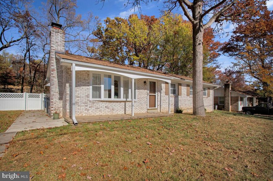 AS IS.  Detached Rambler on an awesome lot in Glenn Dale!  Low maintenance brick exterior!  Light-filled living room with bay/bow window.  Dining room with ceiling fan and slider exit to deck overlooking the fabulous yard, perfect for entertaining.  Kitchen with gas cooktop, wall oven, dishwasher and refrigerator with icemaker.  Hardwood floors beneath carpet.  Four bedrooms and two full bathrooms also on main level.  Full, unfinished basement with tall ceilings, laundry, sump pump and brick floor-to-ceiling fireplace with raised hearth and rear walkup exit.  Extraordinary large, fenced, level lot on a tranquil street.  Off street/driveway parking.  One mile to Glenn Dale Splash Park, playgrounds and WB&A Trail.  Easy access to MD-450.  Prime location just minutes from the Bowie Town Center, an open-air shopping complex offering 70+ well-known stores and restaurants.  Must see!
