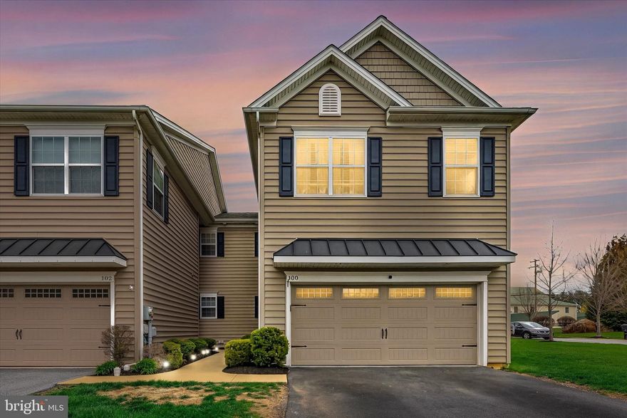 Welcome to 100 New Village Green Drive, located in the desirable Village Greene community and sought-after Twin Valley School District, this beautifully maintained end-unit townhome offers the perfect blend of space, style, and comfort.

Step inside to find 9-foot ceilings and gleaming hardwood floors throughout the main level. The open-concept floor plan is anchored by a gourmet kitchen featuring granite countertops, a spacious pantry, and plenty of room to entertain. Upstairs, the luxurious primary suite offers ample space, while the second-floor laundry room and generous closets throughout the home ensure ultimate convenience.

The fully finished basement provides additional living space—perfect for a home office, gym, or media room. Enjoy parking for four with a two-car garage and two additional driveway spaces. New HVAC system installed last month, including new heat pump and furnace. New washer, dryer and stove installed within the last year. 

Nestled on a quiet corner lot with green space and walking paths, this home is a rare find in a peaceful yet connected community. Conveniently located near Route 322, 82, and 30. 

Open House this Saturday April 19th 1:00-3:00PM & Sunday April 20th 2:00-4:00PM