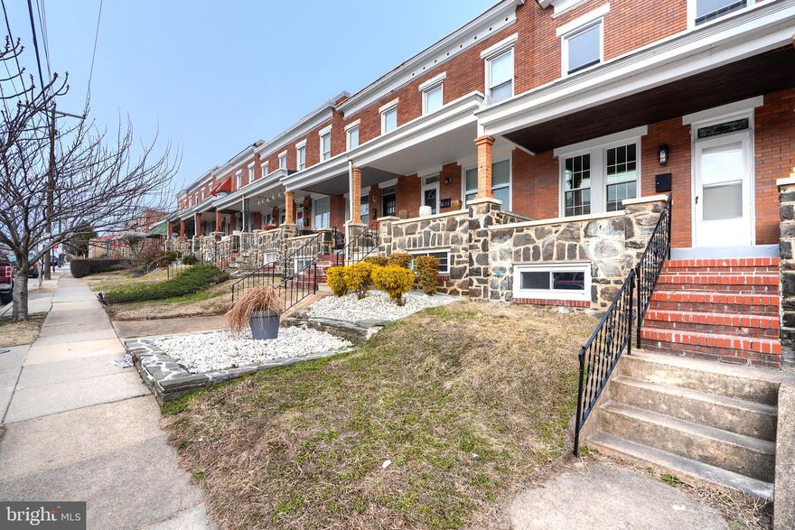 Welcome to this updated, charming brick  Greektown home close to all the action! As you approach the home you will notice the attractive covered front porch - perfect for enjoying the outdoors. Enter the home into the spacious totally modernized living room including luxury vinyl flooring, recessed lighting, and a ceiling fan. Continue toward the rear of the home to find a brand new kitchen and lovely dining area. The kitchen includes an island with pendant lighting and  quartz countertops, brand new white shaker cabinetry, all new stainless steel appliances, and crown molding.  The dining area includes new lighting and a custom, tiled built-in. From the dining space there is a rear exit leading to the private rear yard with parking. Head upstairs to the newly carpeted bedrooms and the brand new bathroom which includes custom tile, trim, and new vanity. The rear bedroom includes a walkout to a second story covered balcony - yet another enjoyable exterior space. The finished basement includes a front bedroom, recessed lighting, a den/office area as well as a second full bathroom with tub/shower combination and custom tile. There is a convenient sump pump as well as a large storage area just beyond the bathroom. The HVAC system is brand new including both the gas furnace and exterior condenser. The entire home has been repainted and beautifully updated. The prime location offers immediate access to major transportation and is a short walk to the shops/restaurants at the recently-built Yard 56. With Canton and Hopkins Bayview just a stone's throw away, you must come see this before it's GONE!