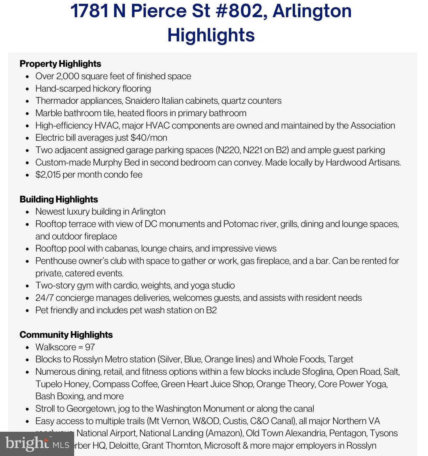 ROSSLYN - Residential