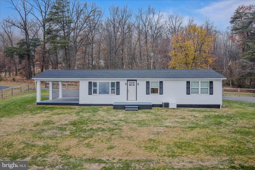 Welcome to this newly remodeled ranch-style home offering gorgeous views along Dry Run Road in Martinsburg. This property has many upgrades, featuring a brand-new roof, all-new flooring, fresh interior paint, central air, and modern concrete countertops. The main home includes 3 bedrooms and 1 full bath, providing comfortable, single-level living. Outside, you’ll enjoy over half an acre of fenced yard, a spacious driveway, attached carport, storage shed, and an above-ground pool—perfect for relaxing or entertaining. A major bonus is the detached garage, which has been fully outfitted with its own kitchen, full bathroom, and bedroom—an ideal setup for an in-law suite, guest quarters, or potential rental income.
Homes like this don’t come along often—schedule your showing today!