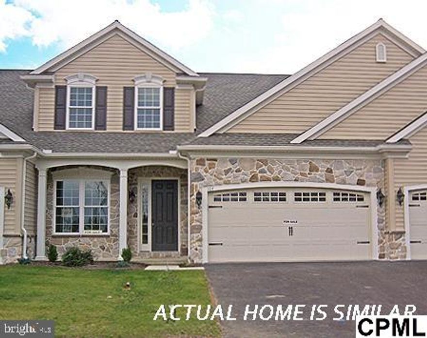 Millstone Model by Landmark Homes features 9x13 composite deck off Family Room. Granite counter tops with stainless electric range, microwave, and dishwasher. Cultured marble vanity tops in Bathrooms. Lockers at garage door entrance into home.