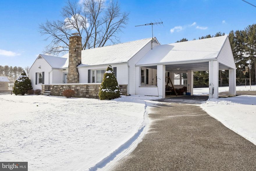 Beautifully maintained rancher that has been in the same family since the 1950's! This home is pristine and shines like a pretty penny from being so well-loved and taken care of!  Spacious and open in the main living area while keeping the lovely intimacy of the original bedrooms and kitchen. Kitchen countertop and backsplash have been updated.  Full bath has also been updated with a walk in shower.  Stone fireplace and hearth in the living room is simply spectacular!! Ceilings are high throughout and the huge attic is crying out to be an amazing owner's suite or bonus room(s)!  Hardwood floors are protected and hidden by carpet, but ready to steal the show! Full basement with fireplace has loads of potential as well!  The bones are here just waiting!  Keep everything as is and you have a lovely home or let your thoughts go wild and turn things into a one-of-a-kind showplace! Plenty of property here with the home sitting back from the road.  This is the location you want!  Super easy commute, plenty of shopping nearby and those sought after Hereford Schools can soon be yours!  Look forward to the happiest of New Years in this delightful home!!