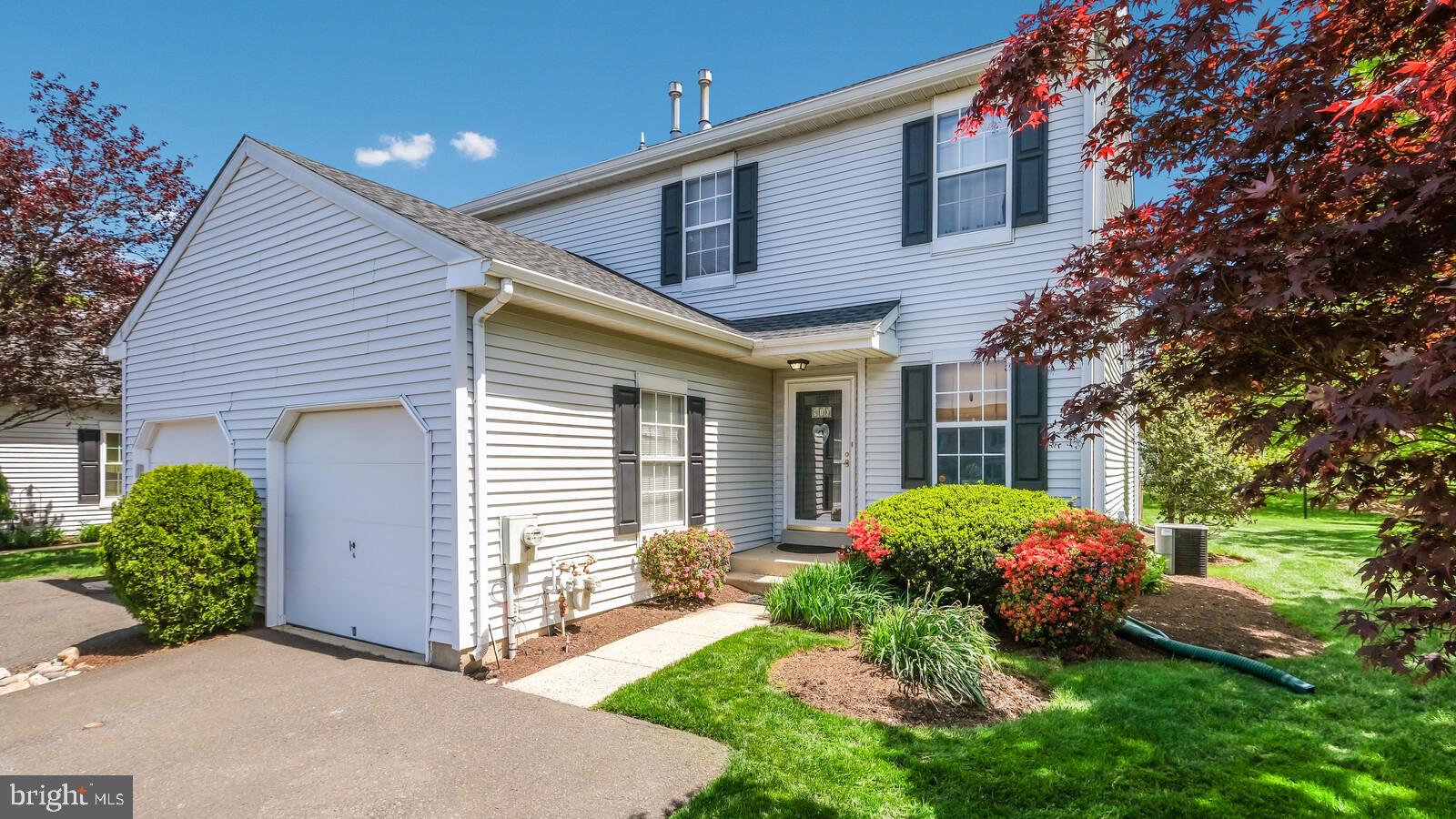 Welcome to this beautiful end unit townhome in the Fairways! Covered front porch leads to formal entry with waterproof click-lock flooring that continues through the Living & Dining rooms. Kitchen offers shaker style cabinetry, ceramic tile backsplash & stainless steel appliances including GE 5 burner gas range with overhead built-in LG microwave & LG dishwasher. Kitchen opens to Living room & Dining room that offers a sliding glass door to concrete patio & fenced rear yard with views of Fairways golf course. The first floor also offers powder room, access to 1 car attached Garage & office with carpet & chair rail. Open staircase with large Palladian window leads from Living room to the second level offering Master Bedroom with wall to wall carpet, ceiling fan, recessed lighting, huge walk-in closet & full bath with glass walk-in tiled shower. The second level also offers 2 additional nice sized bedrooms & full hall bath with tub/shower & ceramic tile surround. Full Basement features finished area with recessed lighting, wall to wall carpet & built-in gas fireplace plus Laundry closet, cedar lined closet & additional unfinished area for storage. Great location! Close to major shopping including the Shops at Valley Square, public transportation, train to Philly & NYC. Award-winning CB Schools!