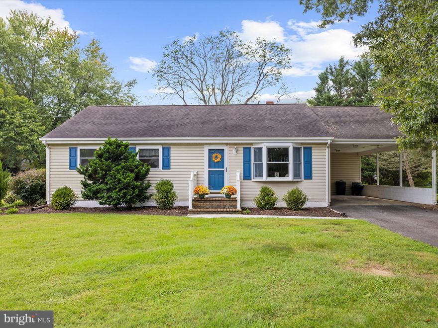 Welcome to 107 Malone Ave. in the friendly community of Foxley Manor....A Great place to call "HOME"!  This lovely 3 Bedroom, 1 Bath home is ready for you to make new memories, grow your family or downsize while enjoying single level living. Hardwood Floors throughout the living room and bedrooms have recently all been refinished.  Through the front door is the well-lit family room with a large bay window allowing the beautiful outdoor views.  Flow into the large kitchen with plenty of room for your kitchen table and you could even add a small island. Lots of counter space and cabinet space with all appliances included.  There is plenty of room inside of the laundry room with the washer & dryer included as well!  If you have a pet, there is a small to medium sized pet door that leads into the fenced in back yard.  
This home is located in between both of Chestertown's grocery stores, just off of Rt. 213, less than 2 miles to Downtown , 20 minutes to Rt. 301.  Schedule your appointment to see your New Home!