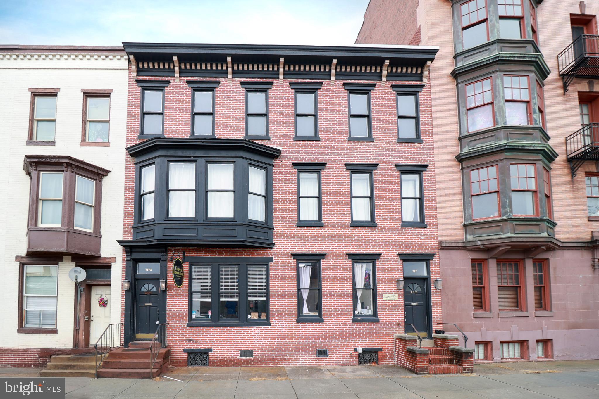 Prime investment opportunity to own this recently renovated, fully occupied, 4-unit building very close to the Capital Complex in Harrisburg, Dauphin County Courthouse, other government offices, and many restaurants and cafes. This property features two 3-bedroom apartments that are on long-term leases. The two apartments were fully renovated in 2024. The main level has an office with three meeting rooms and a barbershop which are also on long-term leases. The barbershop has its own entrance. 6 private parking spots are located at the rear of the property which can be rented for additional income.
This property offers a reliable income-generating asset in a promising market. It is just the right addition to any investment portfolio. Schedule a viewing and learn more about this fantastic investment opportunity!