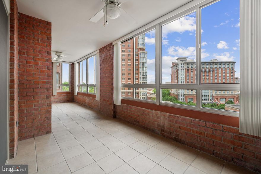 Welcome to Carlyle Towers! New paint and new carpet! Beautiful views and fabulous building amenities, this move-in ready home has a loads of light due to the southern exposure. The sunroom is open enclosed with glass windows, it's usable year-round and adds living space to an already open and spacious unit. This home is two units combined to provide you with three bedrooms and two full and one half bath. The lovely and large kitchen is open to the living room allowing for a breakfast bar and an ideal set up for entertaining. The amazing location in 22314 is blocks to Old Town, King St Metro and Eisenhower Metro Station, Whole Foods, Wegman’s the PTO, movie theater, restaurants and coffee shops. Carlyle Towers amenities include pools, library, party and meeting rooms, two fitness centers, outdoor areas for relaxing and grilling. Two reserved garage parking spaces and a storage unit convey with this property. Front desk has on-site management and 24-hr security. The community rules allow for one pet per unit. On call building maintenance is a plus.