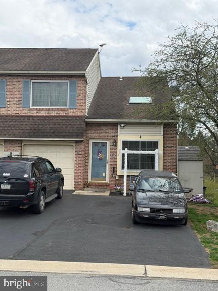 Very nice end unit townhouse in Georgetown Village. 4 bedrooms 2 and 1/2 baths with finished basement. Custom built bar and either 4th bedroom or office with a walk out to a 15 foot concrete patio. Living room with vaulted ceiling, skylight and propane fireplace. Primary bedroom has its own full bathroom with walk in shower and walk in closet with Stanley Closet Systems in all bedrooms upstairs. Ceiling fans in all 3 bedrooms upstairs. Conveniently located right off 222 with easy access to highways and shopping. One year Guard Home Warranty at Full Price. Home is very full of sellers collectibles and 25 years of living there but will be cleaned out prior to closing. Contingent on sellers finding home of their choice and sellers willing to do a rent back if buyers choose to close prior to sellers finding another home! Showings to start on 4/6/26.