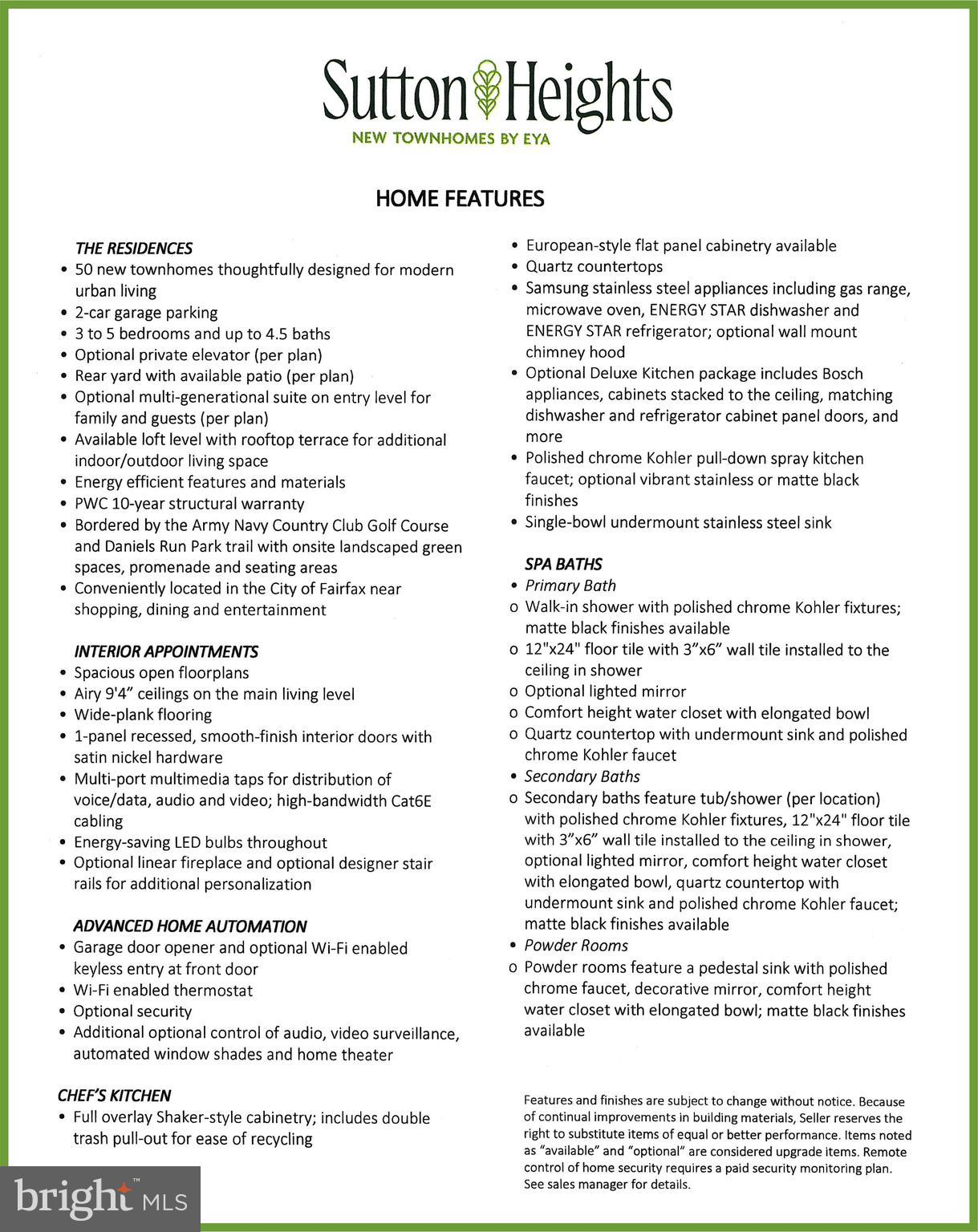 SUTTON HEIGHTS - Residential Lease