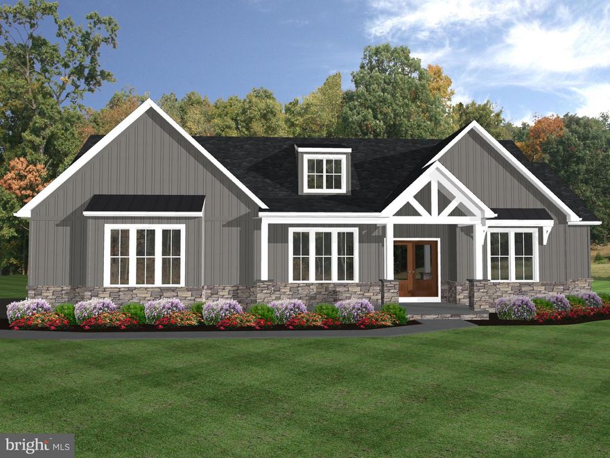 CURRENTLY UNDER CONSTRUCTION by Millwood Custom Homes, a certified energy builder. This is a rare opportunity to be the first owner of a brand new home with stunning views. Designed for easy one-floor living, this home offers a bright and open layout ideal for today’s lifestyle. The kitchen flows seamlessly into the family room and dining area, creating an inviting space perfect for entertaining. The primary suite features a spacious walk-in closet and a luxurious en-suite bath. Two additional bedrooms—each with walk-in closets—and a full guest bath are thoughtfully positioned on the opposite side of the home for added privacy. A convenient home office is located just off the foyer. Ideally located with quick access to I-83 and Route 30, and just minutes from restaurants, shopping, and local amenities.