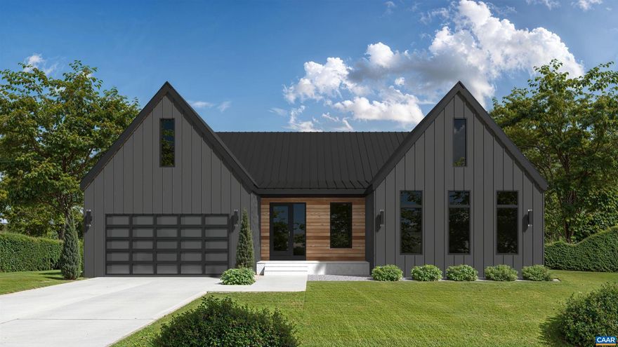 Proposed custom new construction home on 5 acres in Western Albemarle.  Exterior Renderings and photos of similar homes are shown to represent builder quality.  Enjoy the serenity of the private lot in Western Albemarle.  Terrifc winter views and summer privacy.  Let Dick Woods Rd be your front door amenity for walks or bike rides through the scenic countryside.  The new construction home blends high quality custom finishes along with efficiency and peace of mind.  No HOA, no C&Rs, build what you prefer on this amazing, nearly level home site.,Painted Cabinets,Solid Surface Counter