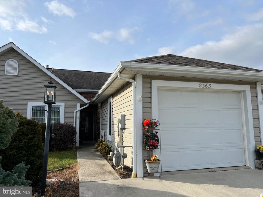 Enjoy the convenience of single level living in the Penn National community Upgraded 2 bedroom, 2 bath villa features laminate and engineered flooring throughout the main living area and lovely granite counters and ceramic tile in the open kitchen. Sliding doors give you access to the patio with awning to enjoy the beautifully landscaped yard. No HOA in this section. All appliances convey including washer/dryer. Some cosmetic work needed but priced to sell! Community information is available at www.pnca.info