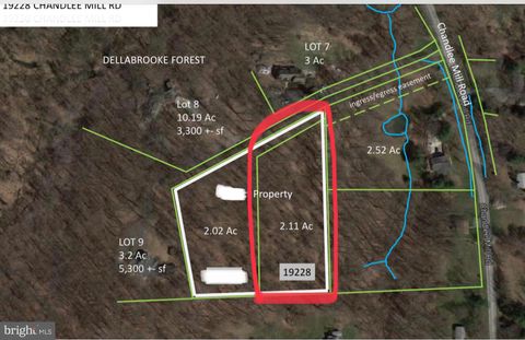 Vacant Land For Sale - 19228 Chandlee Mill Road<br/> SANDY SPRING, MD 20860