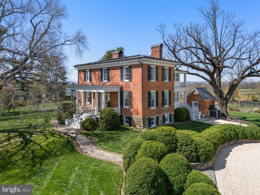 Old Denton 
Steeped in History, the stunning estate of Old Denton, ca. 1820, has been beautifully restored and maintained. Stone posts mark the new main entrance from which one has a grand overview of the estate's 58+/- acres and expansive views stretching to the Blue Ridge Mountains. This is one of the premier hunt properties within the prestigious Orange County Hunt Territory and surrounded by properties protected by conservation easements providing exceptional ride-out potential. 

The Greek Revival Style Manor House ca. 1850-1860, is grand with nearly 12' high ceilings on the main level, 10' high ceilings on the upper level, tall windows and heavy molded trim. This home underwent a major renovation in 2010. Among the many updates, a chef's kitchen was installed on the main level and a charming pub room took its place on the lower level, all baths and powder rooms were beautifully renovated, and all fireplaces were put in working order. The floors, walls, ceilings and trim are impeccable and impressive. 

In addition to the Manor House: 
- There is a guest house, which was the original home, ca. 1820
-A nearby duplex tenant house with private entrance for each 
-2 car garage with groom's quarters/gym 
-Courtyard stables 
-A recently built 8 stall stable with tack room and carriage shed
-Equipment and hay storage, built in 2020 
-A 150' x 250' indoor arena with shop, built in 2020 with adjoining outdoor arena
-Run-in sheds
-Fenced fields & paddocks. Western red-cedar posts and board atop stone walls 
-4 ponds 

Some additional improvements include the following:

-Constructed a new entrance with electrified stone pillars 
-Geothermal heating and cooling in the Manor House 
-Installed an 80 KW generator which provides full electric service to main house, garage, guest house and well. 
-Installed 8 KW generator for each duplex apartment
-Installed three 50 AMP services for large RV parking 
-Installed over 2000' of underground fiber optic cable for high-speed internet in every residence, shop and new barn 
-Installed expandable remote-controlled video cameras to monitor buildings, barns and shop
-Chicken house with concrete footing 
-Installed lighted stone walkway and landscaping around fire pit 
-Installed automatic outdoor up-lights around the house yard and cottage yard 
-Professional annual trimming and cabling of the Mosby tree and lightening arrestors 
-Painted all residences in 2020-2021
-Installed up dated light fixtures, chandeliers and ceiling fans throughout. 

Please see Virtual tour and Video attached.