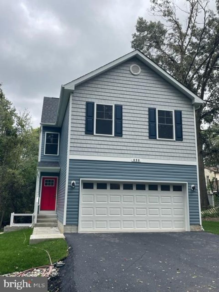 SEEKING A LITTLE PRIVACY??  BEAUTIFUL BRAND-NEW CONSTRUCTION on PRIVATE Wooded Lot!!  This modern and maintenance-free home is convenient to Everything! Enter to the inviting living room, with natural light filtering through. The Kitchen boasts Upgraded 42" White Cabinetry with Gorgeous Granite Countertops and Breakfast Bar, all perched on superior luxury vinyl flooring throughout the entire floor. All Upgraded Stainless-Steel appliances are included. The main level hall half bath off the kitchen will make for optimal convenience. A separate dining area allows for a great open entertaining space.  Upstairs, you will find the Large Primary Bedroom with Spacious Walk-in Closet and its own beautifully custom ceramic tiled Full Bath with Dual Vanities! Bedrooms 2 & 3 share another handsomely tiled Full Bath.  An unfinished basement offers plenty of useful storage and exits to the Large and Level freshly sodded yard!  Let's not forget about the front load 2 car garage!  And....No HOA! Better hurry on this one!