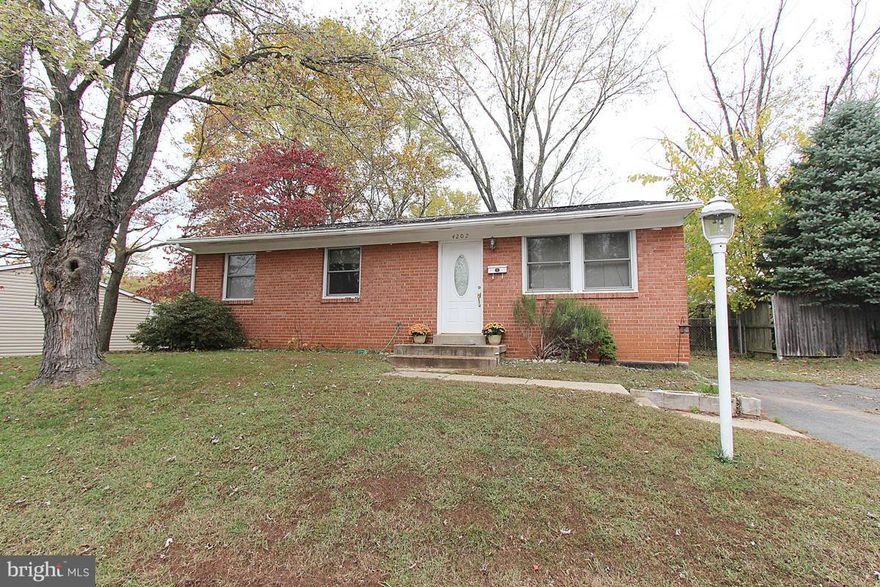 This Gorgeous well maintained  rambler with hardwood floors throughout living room and bedrooms is cute as a button.  The home features a renovated eat-in kitchen with granite countertops, stainless steel appliances, new cabinets and ceramic floors. Updated bathroom! Walkout from kitchen to fully fenced rear yard with 2 sheds that are great for additional storage.