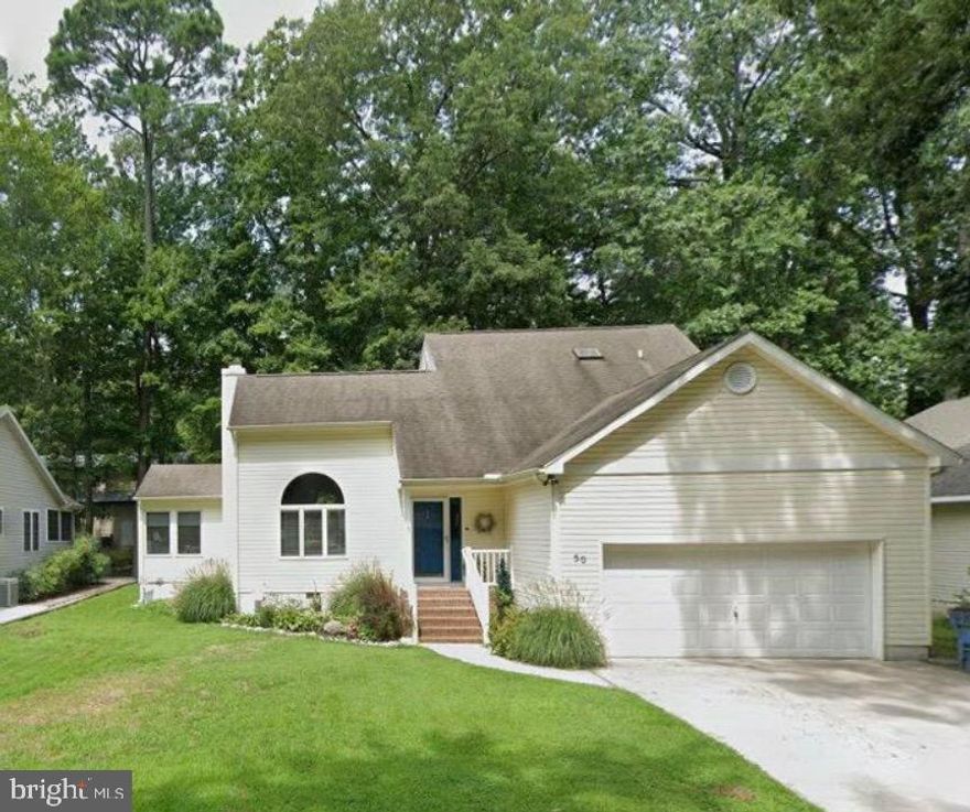 Stunning Contemporary Home with a picturesque setting, located convenient to the numerous amenities of Ocean Pines!  Upon entry, you will be pleasantly surprised by the 2 Story Ceiling, Luxury Vinyl Plank Flooring, Brick and Wooden mantel Fireplace, and the custom cable stair railing.  Beautiful Barn Doors add a striking accent , leading to the cozy sun room with vaulted tongue and groove wooden ceiling.  The spacious Kitchen features Stainless Steel Appliances, Granite Countertops, and a Wine Cooler, all highlighted by a Reclaimed Oak Breakfast Bar surface!  All bedrooms are sizable, with ceiling fans, and 2 with walk-in closets.  An extra Bonus Room leads to a spacious walk- in attic for all of your storage needs .  You will find additional  elevated storage areas and workbenches in the double garage with 11 foot ceilings.  You won’t want  to miss the rear patio and gorgeous Gazebo with a standing seam metal roof!  Make your appointment today, easy to show!