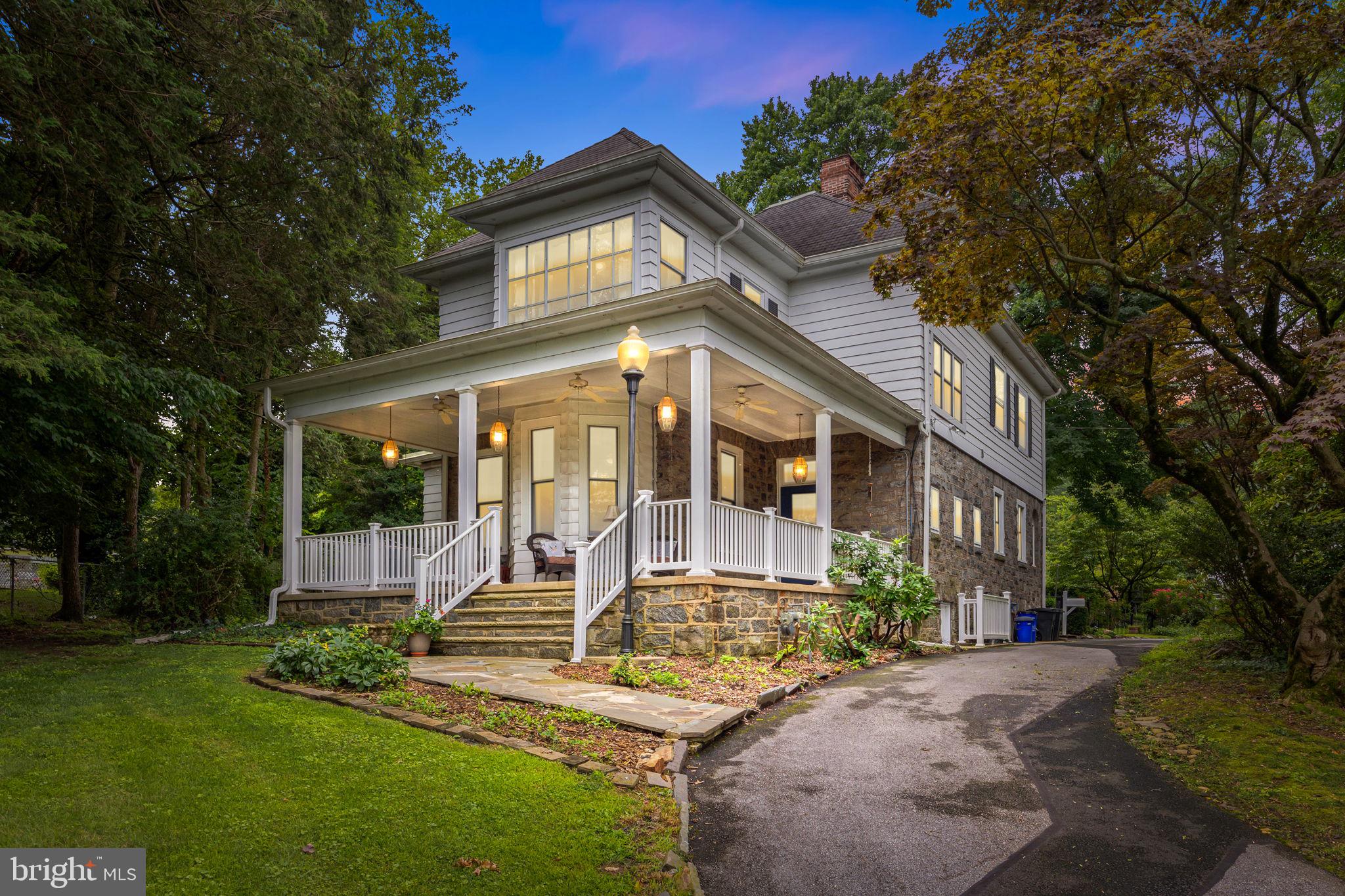 Welcome to 126 Hilldale Road, a beautifully maintained 3-story Victorian-style home offering over 3,200 sq. ft. of living space, timeless character and sits on a 1acre lot. This special property also includes an additional lot (Tax ID 16-02-01180-02) with access to public sewer, plumbing, and electric, providing endless possibilities.
Built more than 150 years ago and thoughtfully updated over the years, this residence combines historic charm with modern conveniences. The inviting wraparound porch overlooks meticulously landscaped grounds, creating the perfect first impression. Inside, the foyer opens to a formal living room and dining room with elegant crown molding, followed by a spacious eat-in kitchen and a cozy family room with a gas fireplace. A powder room and laundry room complete the main level.
The graceful curved staircase leads to the second floor, where you’ll find a primary suite with private bath, two additional bedrooms, and a full hall bath. A spiral staircase ascends to the third floor with two more versatile bedrooms or bonus rooms. The partially finished basement, currently used as a media room, adds extra living space. Hardwood floors, 10-foot ceilings, and period details flow throughout the first and second levels.
Outdoor amenities are equally impressive. A 13 X 16 greenhouse with gas heat, electricity, and water is perfect for gardening enthusiasts, while the fenced in-ground salt water pool offers a private oasis for relaxation and entertaining. Rustic Arboretum with the oval driveway forming the border for easy access and exit from the property. Home has been well maintained, many windows have been replaced, electric updated throughout, roof replaced from previous owner and gutter guard system installed.
Located just a short walk to the train station and minutes from Center City Philadelphia, this home also enjoys the vibrant community of Lansdowne—known for its historic village, shops, restaurants, theater, art and music events, and farmers market. A rare opportunity to own a piece of history with modern comforts and unmatched charm!