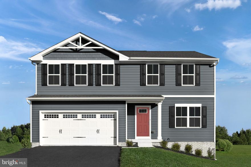 If you are looking for a single family home that blends function AND elegancy - look no further!  The Cedar to-be-built home at Gaver Meadows is designed to give you the space you need at an affordable price!
Enter into the first-floor foyer and head to the great room, which flows effortlessly into the gourmet kitchen with island, dining room and pantry. Beyond that, a hall leads to a powder room and flex space that can be converted into a home office, hobby room, or extra play space. Upstairs 3 of the 4 bedrooms boast walk-in closets. Your luxurious primary bedroom features lots of living space, a huge walk-in closet, and a double vanity bath.  Hurry in today to look at this home   decorated model on site.   Other floor plans and home sites available. Photos are representative.