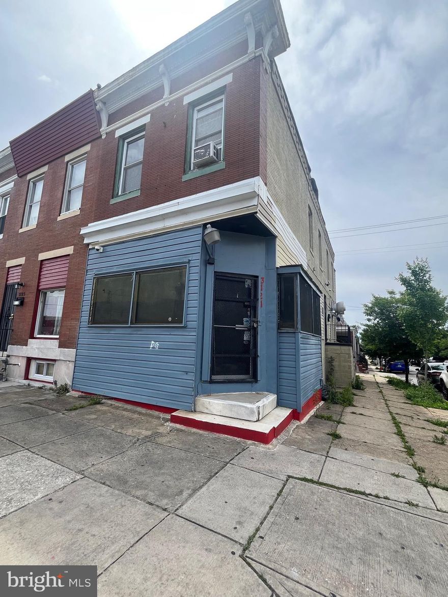 For Sale: Prime Mixed-Use Property – 3121 E Monument St, Baltimore, MD 21205
Discover an exceptional investment opportunity in the heart of East Baltimore! This well-maintained mixed-use commercial property offers both residential and business potential, making it ideal for owner-occupants, entrepreneurs, or savvy investors.
 Property Highlights:  
*Street-Level Commercial Space: Perfect for retail, office, or service-based business with great visibility and steady foot traffic.
*Upstairs 1-Bedroom Apartment or Rec space: A comfortable living space featuring a separate entrance—ideal for rental income or live-work flexibility.
*Location, Location, Location: Situated along the bustling Monument Street corridor, just minutes from Johns Hopkins Hospital, Patterson Park, and major public transit routes.
All restaurant equipment conveys, and this property is being sold strictly as is!!