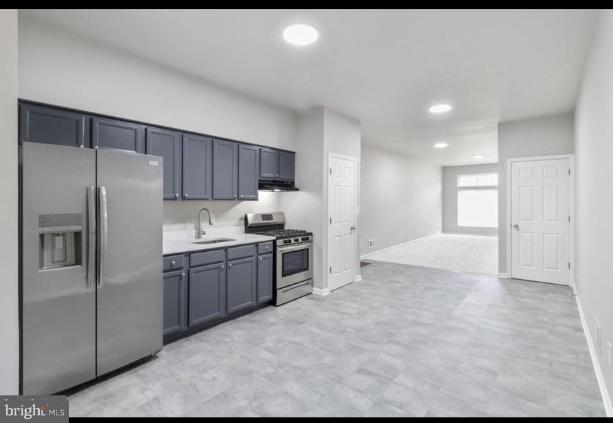 This newly renovated spacious three-bedroom one bathroom home is located on a very clean block minutes away from John Hopkins Hospital. In the spacious eat in kitchen you will find refinished cabinets, tile backsplash, granite countertops, and stainless-steel appliances along with a large pantry cabinet, and the washer and dryer.  On the second level there are three large bedrooms with good closet space and lots of natural light. Along with the full bathroom located just at the top of the stairs. Tennant accessible outdoor cameras are installed to give home a security boost. Tennant to pay utilities and must have Renter's insurance.  Apply using the link provided or the link can be provided directly via text. There is a $39.99 application fee for each occupying tenant over 18 yrs old, credit check and background checks are included. All Vouchers Welcome.