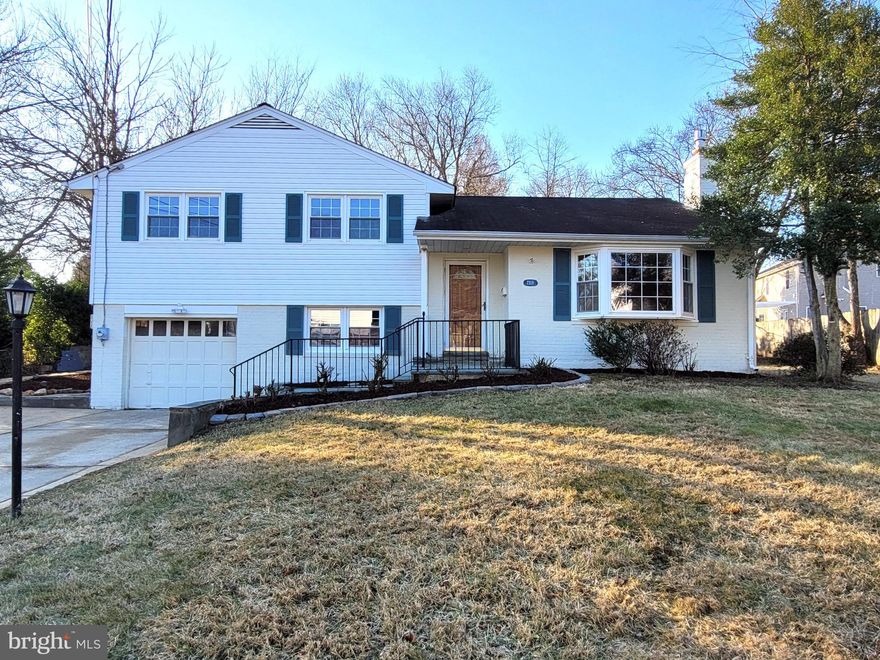 Wonderful home in sought-after North Springfield neighborhood, No HOA!  4BR, 2BA, 1-car garage.  Freshly custom painted throughout.  Updated bathrooms.  Gourmet kitchen with new appliances and granite countertops. Wood floors on main level, ceramic tiles and new LVP on lower level.  New recessed lights and cozy gas fireplace in Living Room.  Dining room with sliding glass doors to back yard patio.  New Washer and Dryer.  Large, double and extended driveway.  Nice fenced back yard with concrete patio and a large shed.  Excellent location, close to 495, Annandale shops and restaurants.  Do not miss this great opportunity to own a wonderful home in North Springfield.