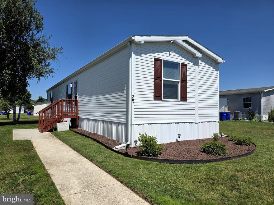 Move‑in ready 3BR/2BA manufactured home (2018) in the Fox Pointe community. This well‑maintained property features an open layout, comfortable one‑floor living, and comes partially furnished for added convenience. The primary suite includes a full bath, with two additional bedrooms offering flexibility for guests or a home office. Exterior features include off‑street parking, a storage shed, and a low‑maintenance yard. Ideally located near Route 1, shopping, restaurants, and medical facilities, this home provides easy access to everything Dover has to offer.