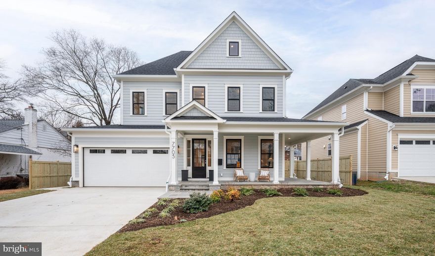 PRICE REDUCED! Construction is now complete + home is staged. We are excited to bring to the market this beautiful new GTM home developed by District Quarters.  The house has it all: nearly 6,000 square feet of finished space across four levels, 6 bedrooms, 6 bathrooms, 1 powder room, 2 car attached garage, and 10 foot ceilings on the main level. Thoughtfully designed and well executed throughout. The house is located in Oakwood Knolls, one of Bethesda’s most sought after neighborhoods, perfectly situated for easy access to Walt Whitman, Pyle, and numerous private schools. 7705 Whittier checks all the boxes!