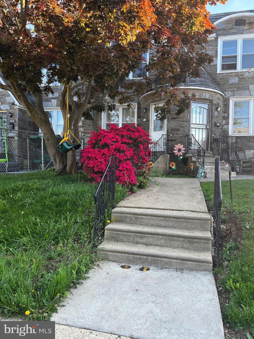 Well maintained stone row home in desirable Castor Gardens! Featuring 3 bedrooms, 1.5 baths, spacious living and dining areas, kitchen with ample cabinet space, vinyl flooring thought-out first and second floor, was installed in 2024.  New water heater installed in 2025.  Currently tenant occupied with stable 41700/monthly rental income (rental payment history is available), or can be delivered vacant for owner occupancy.  Great opportunity for homeowners or investors!