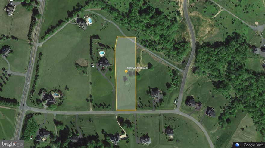 This beautiful lot is over 3 acres with an approved 5 bedrooom drainfield and existing well with 25 GPM yield at a depth of 300.'  The drainfield has a Loudoun County Approved Certification Letter for 5 bedrooms.    Waterford Creek boasts large estates with plenty of privacy, and friendly neighbors.  Build your dream home in this highly sought after established community.  The seller and listing agent have worked with multiple builders to identify an assortment of construction options.  Please Call Chris Loizou with any questions.