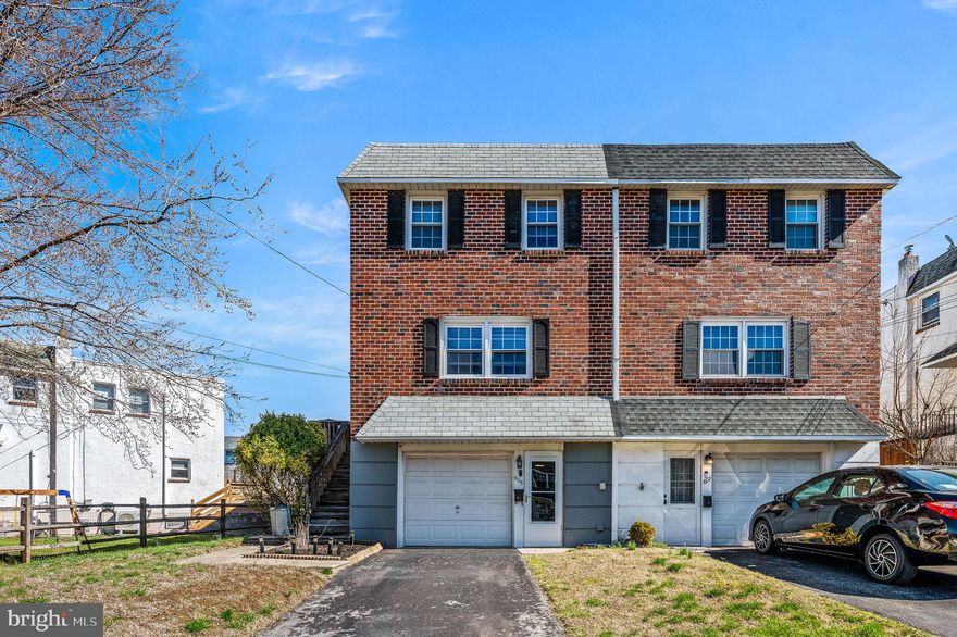 Welcome to 605 Linda Ln, a charming 3-bedroom, 1.5-bathroom twin home nestled in the highly coveted Roberts Park section of Norristown.. This 1,440 sq ft home offers a blend of classic design and modern convenience.​ As you enter, you're greeted by a spacious living area that flows seamlessly into a generously sized eat-in kitchen. The kitchen boasts ample cabinetry, providing plenty of storage, new flooring, as well as stainless steel appliances. Upstairs, you'll find three well-sized bedrooms, each offering comfortable living space and natural light. The primary bedroom includes multiple double doored closets. The full bathroom was recently remodeled, and is conveniently located in between the bedrooms. The finished basement offers plenty of space for entertaining,  a gym, or additional storage. The half bathroom is conveniently located in the basement, as well as the washer and dryer. This home includes a driveway with off-street parking and a one-car attached garage, ensuring ample space for parking and storage. The exterior features a front entrance off the driveway and a side porch entrance, enhancing accessibility. ​This home is one of the only properties in the development with a full wrap around deck.

Situated on a 3450 sq ft lot, this home offers plenty of outdoor space suitable for relaxation or entertaining. Its location provides easy access to local amenities, schools, and transportation options. Don't miss the opportunity to make 605 Linda Ln your new home. Schedule a viewing today to experience all this property has to offer.