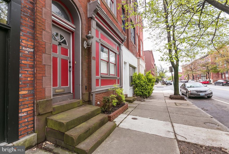 Just a block from Patterson Park, this beautifully updated turn-of-the-century home blends historic charm with modern comfort. Enjoy miles of running trails, a dog park, sports fields, and more right outside your door. Inside, the home features a spacious living room with exposed brick, rich hardwood floors, and soaring 9+ ft. ceilings. The gourmet kitchen boasts abundant cabinetry, generous counter space, and a breakfast bar – perfect for entertaining. A separate dining room, convenient first-floor powder room, and private brick courtyard complete the main level. The second floor offers three generously sized bedrooms with excellent closet space, while the entire third floor is dedicated to a stunning primary suite, featuring a spa-like bathroom with double sinks, a soaking tub, and a walk-in shower. Step out onto your private rooftop deck for panoramic city views – a perfect retreat for morning coffee or evening sunsets. Tenants pay $75 flat fee to Cummings. This is per leases not per person and due upon lease signing.