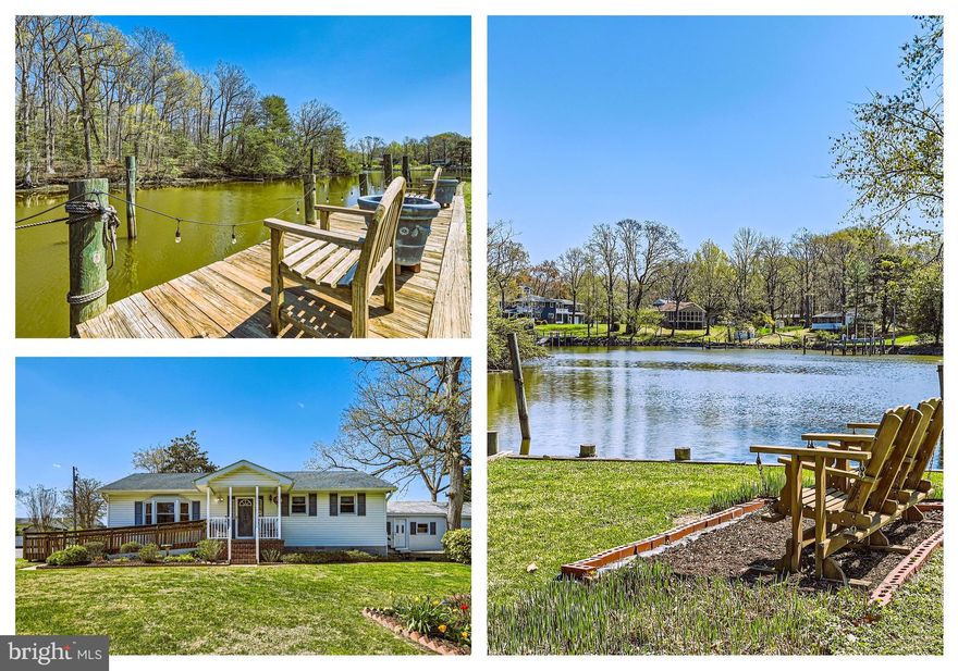 Welcome to 1722 Anne Avenue—an exceptional waterfront rancher nestled on serene Hogpen Creek. Built in 1993 and offered for the first time by its original owners, this move-in-ready home delivers one-level living in a peaceful setting with approximately 160 feet of bulkheaded waterfront and direct access to Middle River and the Chesapeake Bay.

Inside, the home features two spacious bedrooms and two full baths, including a private en suite off the primary bedroom. Beautiful hardwood floors run through the living and family room, where large windows frame water views and natural light fills the space. The kitchen and dining area offers generous cabinetry, recessed lighting, and room to gather and entertain.

A separate laundry room offers flexibility for conversion into a third bedroom or additional living area. Step outside to enjoy a beautifully landscaped lot, a covered front porch, a large side deck, and multiple spots to relax and soak in the tranquil views of Hogpen Creek and the wooded shoreline just across the water.

Boating enthusiasts will appreciate the dock-ready waterfront, ideal for launching a powerboat or kayak right from your backyard. According to FEMA maps and the seller, no portion of the home's structure lies in a flood zone requiring mandatory flood insurance, and the home has never experienced flooding.

This is a rare opportunity to own a thoughtfully maintained, original-owner waterfront home in a quiet, well-loved neighborhood. Discover everything this property has to offer—schedule your private showing today.