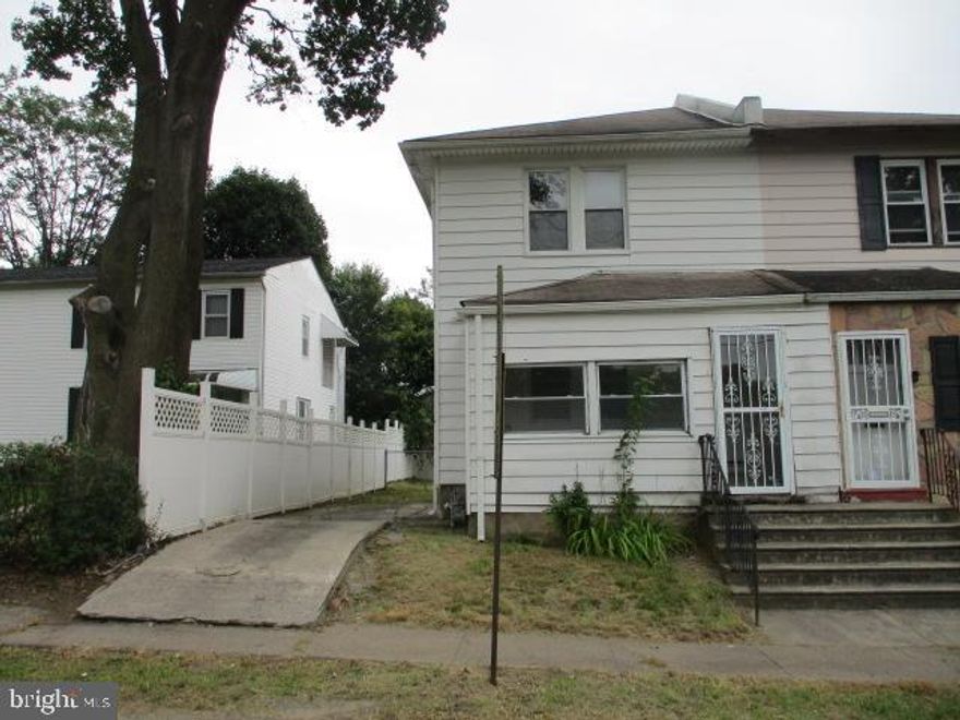 Subject property is a 2-story, twin-semi detached, side by side style home. Property consists of 3 bedrooms and 1.5 bathrooms as well as off street parking, located in Elkins Park, PA.  Property is being sold in as-condition.