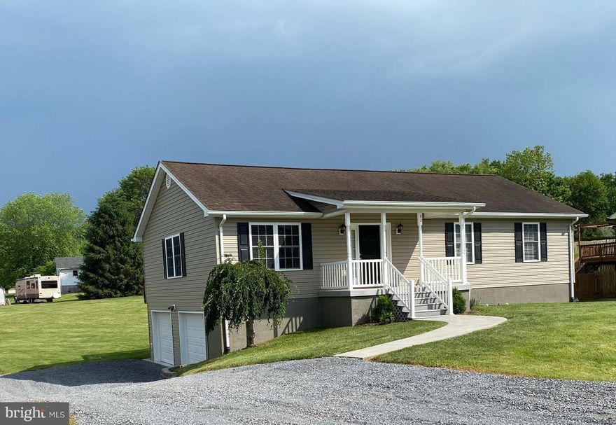 Well maintained, spacious Rambler on 1/2 acre level lot just 1/2 mile from 81 in Edinburg. Great commuter location! 3 Bedrooms, 2 baths, unfinished basement and 2 car garage. Great subdivision with beautiful mountain views! Covered front porch and large rear deck. Great yard!! Vaulted ceilings in living room and kitchen/dining combo. Large island and pantry. 36" doors. Master bedroom with walk-in closet and large master bath with double vanity and walk in shower. Lighted ceiling fans in living room and all 3 bedrooms.  New custom two tone paint throughout. Laminate flooring in main living area and kitchen/dining  combo and hallway. Carpeted bedrooms. Garage door openers with remotes.  Lots of storage in unfinished basement and large storage closet in garage. Large driveway allows ample parking.  Available immediately! Owners require excellent credit and rental references. NO SMOKING, NO PETS. Agent related to Owners. Owner is Inactive Realtor in State of Virginia.