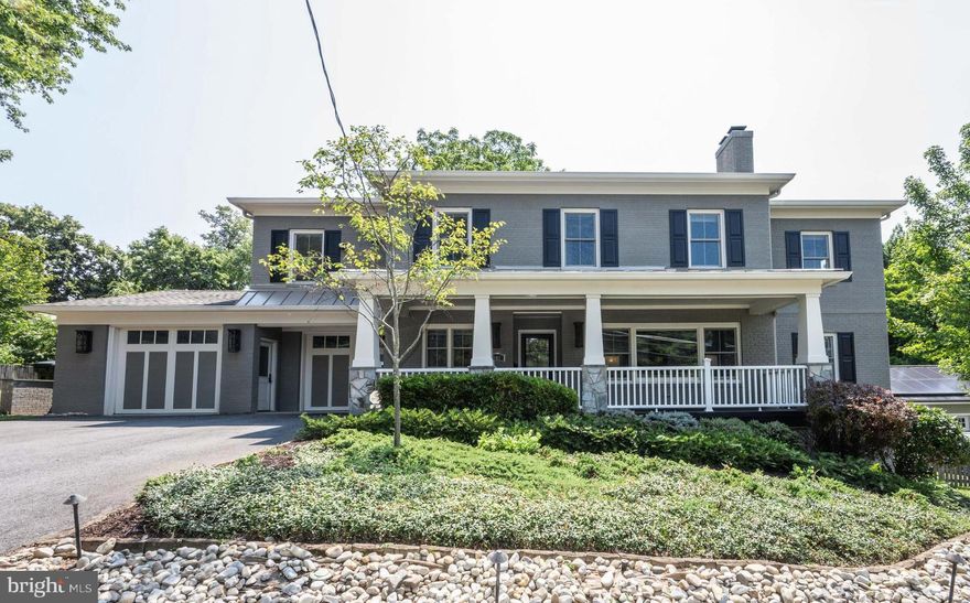 Lifestyle Property in coveted Falls Church City is sited on a large lot in a most convenient location!  Custom Colonial is not your typical cookie cutter dwelling.  Total all new home built on the foundation of a Rambler was completed in 2015.  Thoughtful consideration  given to the design and utilization of every new room in this unique floor plan.  From sunny walk-up lower level rooms  to 9-foot ceiling main and upper levels,  well proportioned spaces were created with the utmost planning for comfort, privacy and lives to be well lived!  Tastefully selected materials have gone into creating a home to be lived in and loved for decades.  Solid oak wood floors, wood doors throughout, designer ceramic/porcelain floor and wall tiles, soothing spaces created for private times and entertaining resound quality.  Spacious bedrooms all have walk-in closets--primary and third  bedroom easily accommodate king-size beds!  Delightful main level screened porch and raised stone terrace with pergola extend living areas for multi-season enjoyment.   Freshly painted throughout, newly refinished hardwood floors, new heat pump in 2024, solar panels and so much more to enjoy!  This is truly a property that will be a beloved home now and for years to come.  Please visit...you will want to stay much longer!