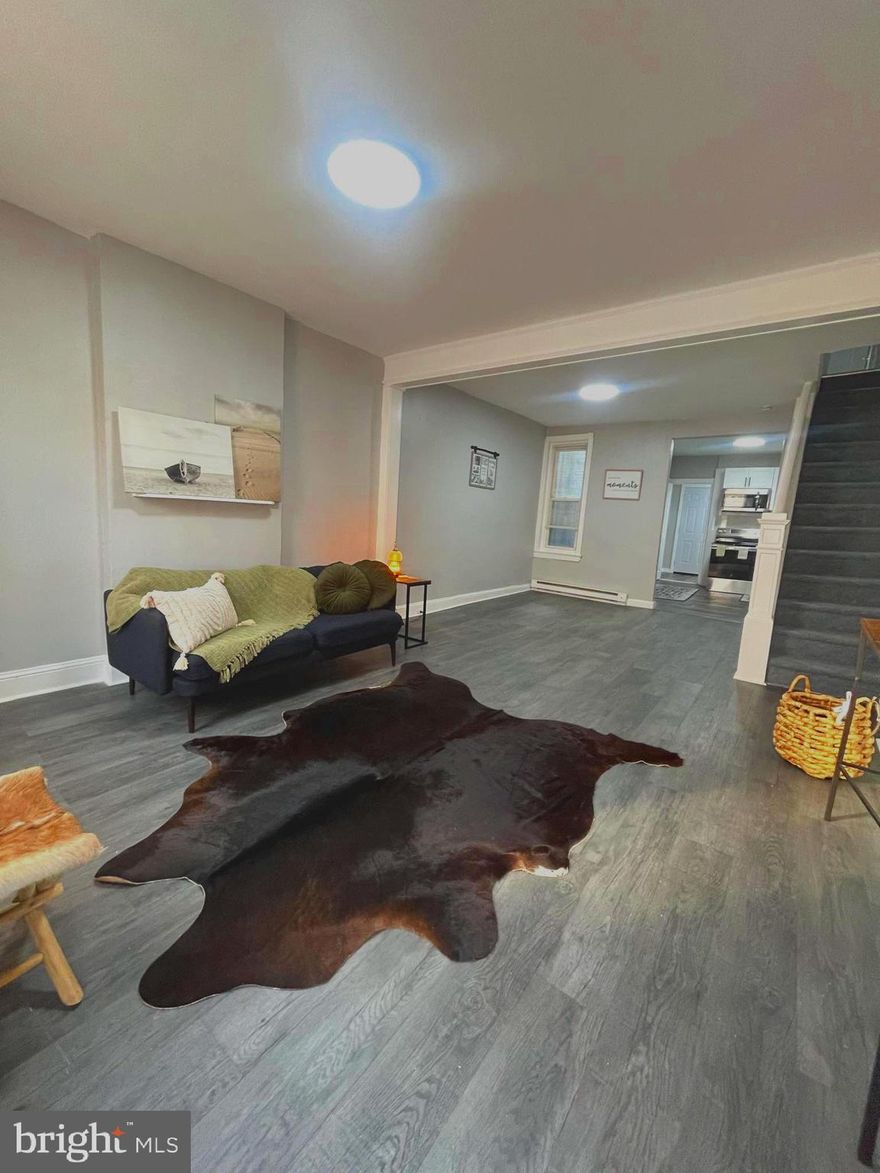 Have you been searching for a move in ready home under $200,000? Come schedule a private tour at 3254 Joyce St in the heart of the popular Port Richmond neighborhood. 
As you enter the home you will be greeted with a fresh and bright updated first floor. Enjoy all new flooring throughout, newly renovated kitchen, (option to choose what refrigerator you want if any), updated light fixtures and access to back yard area. The second floor offers 3 bedrooms with updated flooring and 3 piece hall bath.
 Minutes from I95 makes this location extremely convenient with a short commute to center city. Schedule your private your tour today!
The home has the perfect layout to truly add features and create your "perfect space".