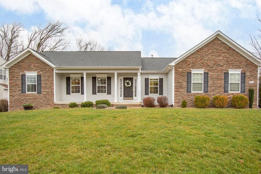 BACK TO ACTIVE due to no fault of seller!  If you didnt get to see it before it was snatched up the first time in less than 48 hours, get your clients and come see it now ! When your home is your oasis!  Hard to find rambler located in the heart of Spotsylvania with public water and sewer!  Super easy commute to I95, commuter lots, shopping, hospital and restaurants!  This inviting small 32 lot neighborhood welcomes you home with plenty of wooded natural areas yet all the convenience of the city!  A 2 car side load garage allows safe protected parking with direct access to main level kitchen for easy unload.  Enjoy front porch sitting as well as the privacy of your very large screened in porch overlooking a spacious backyard that backs to trees!  Downstairs? No problem as you have walkout access to a paver patio.  Both levels afford direct lines for your gas grills/fire pits. The main level is rambler living at its best with the popular open floor plan, split bedroom design.  The spacious master is on one end with a very large walk in closet, gorgeous tile floor bathroom, large two wall vanity and private water closet. On the other end of the home you have a full bath and two bedrooms.  This is perfect for company needing a little privacy! The kitchen is large and has stainless appliances and plenty of counter space for the chef at heart.  Maple cabinets and island seating make it even more inviting. You can cook and see everyone at the same time due to the impressive open floor plan.  A dining area allows immediate seating near the kitchen and the family room has a gas fireplace!  Lots of natural light flows thru this home with the sun rising in the back and setting in the front!  Special upgrades such as HVAC zone for lower level, recessed LED lighting, hardwood floors throughout all areas but bedrooms, double depth shelving in closets, a laundry room on the main floor with a large area for a folding table or even work space, whole house surge protector, handicap handles and access in many spots, rounded drywall corners and window casing molding, six total ceiling fans, gutters with screened openings, an 850 gallon cistern with electric pump for watering during dry spells and much more.  Neighborhood has numerous walking trails through the common areas making it fun for everyone (see doc section)   The lower level will be completely drywalled (main area) and has all necessary connections (220v) for a  kitchenette (refrigerator, sink). Permitted through the county and work to begin soon. The area has plenty of windows and doorway for natural light and includes another bedroom and full bath, living space, storage and more.  Three cable connects complete this perfect area for additional living space, workout, home office and more! What are you waiting for – schedule your showing now with two hours’ notice!  This gem will not last long!